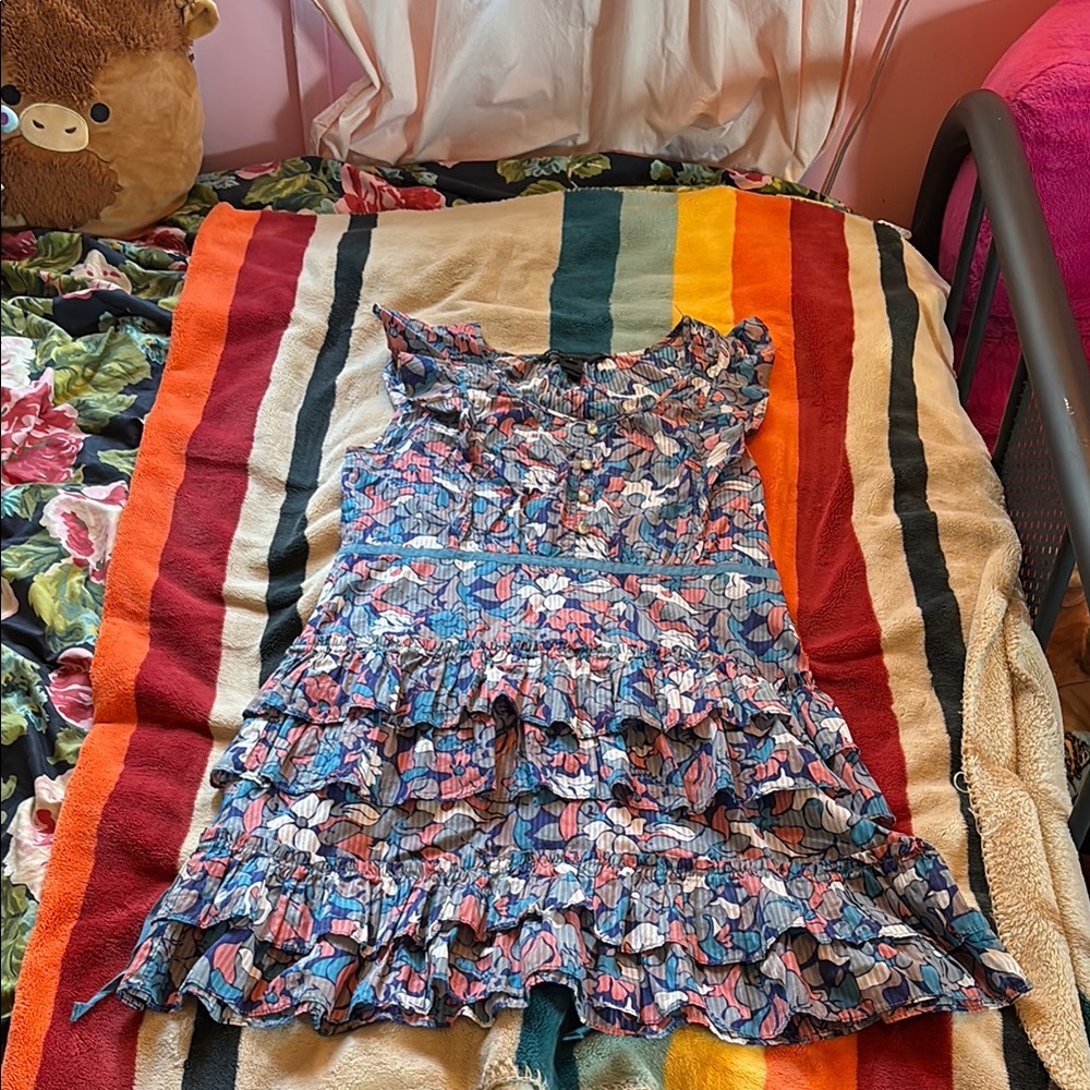 Marc By Marc Jacobs Blue and Pink Floral Dress